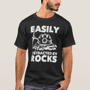 Leicht abgelenkt durch Felsen Geologie T-Shirt