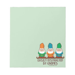 Leicht abgelenkt durch Gnomes Notizblock