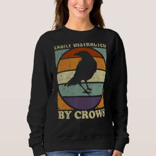 Leicht abgelenkt durch Kronen Retro Vintage Keile Sweatshirt