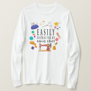 Leicht abgelenkt durch Nähen von Shirt, Nähen T-Shirt