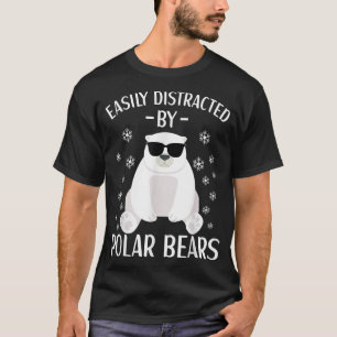 Leicht abgelenkt durch Polarbären Cooler Polar Bea T-Shirt