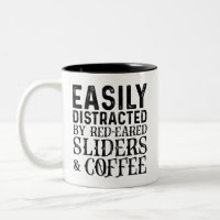 Leicht abgelenkt durch Rot-Ohr-Slider und Kaffee