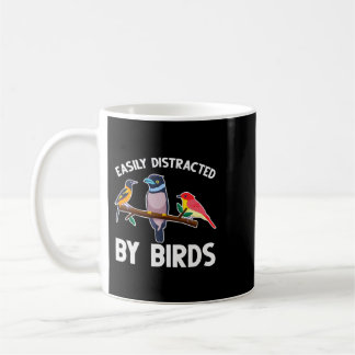 Leicht abgelenkt durch Vogelbeobachter Kaffeetasse