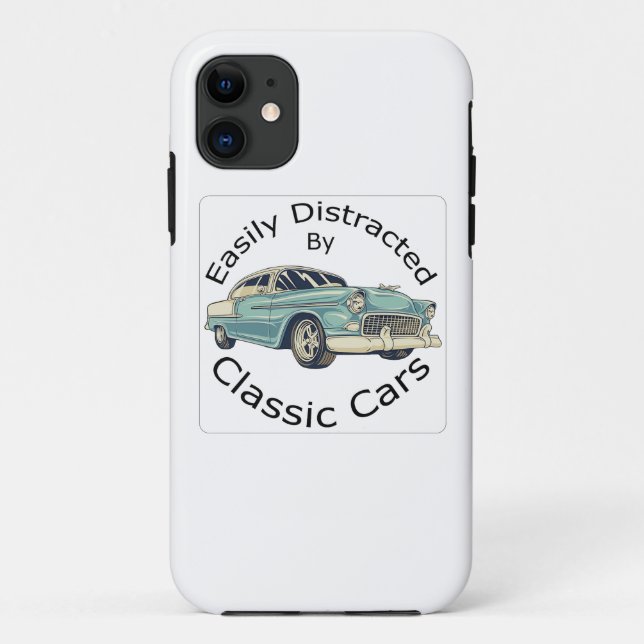 Leicht abgelenkt mit klassischen Autos Case-Mate iPhone Hülle (Rückseite)