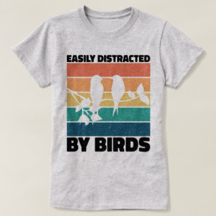 Leicht abgelenkt von Birds Birdwatcher Geburtstag T-Shirt