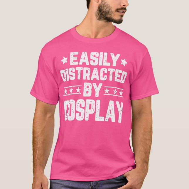 Leicht abgelenkt von Cosplay Funny Cosplay Cosp T-Shirt (Vorderseite)