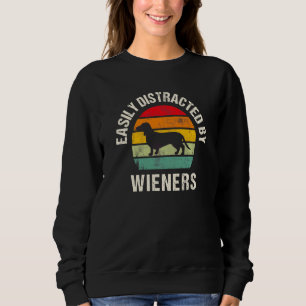 Leicht abgelenkt von Dackel Hunde Funny Dackel Sweatshirt