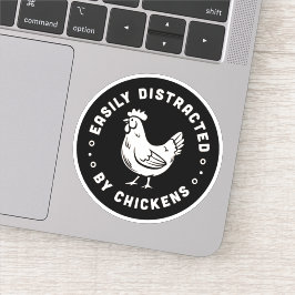 Leicht abgelenkt von den Anführungszeichen für Hüh Aufkleber