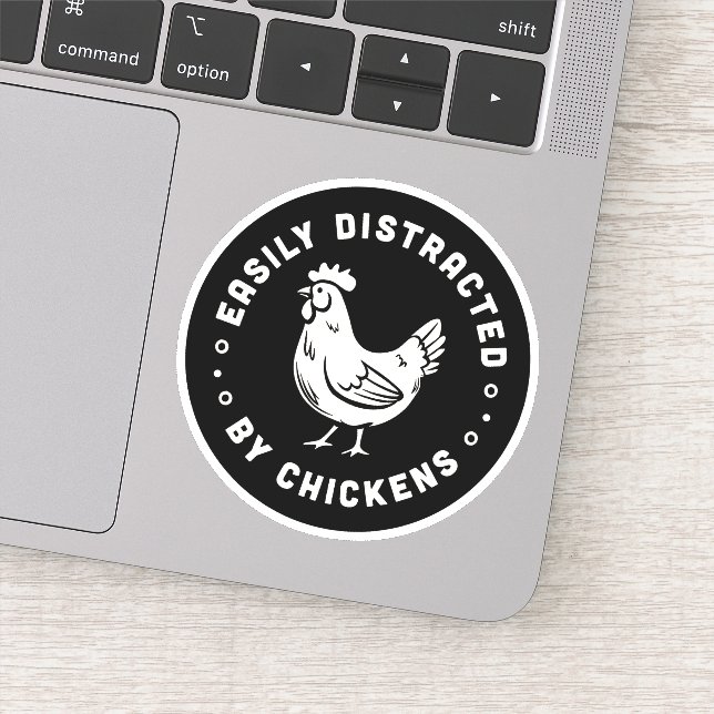 Leicht abgelenkt von den Anführungszeichen für Hüh Aufkleber (Detail)