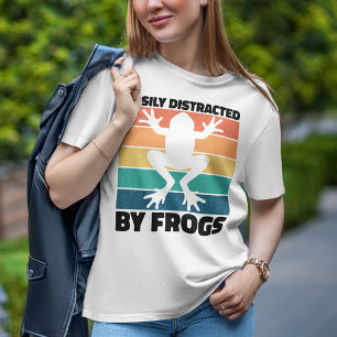 Leicht abgelenkt von Fröschen Liebhaber Cooler Fro T-Shirt