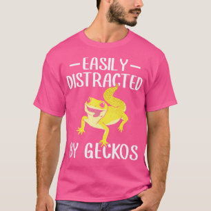 Leicht abgelenkt von Geckos Herpetologin Creste T-Shirt