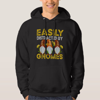 Leicht abgelenkt von Gnomes Sonnenblumengartengärt Hoodie