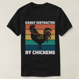 Leicht abgelenkt von Hühnern Landwirtschaftliche L T-Shirt
