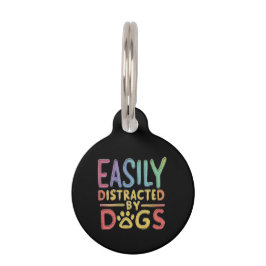 Leicht abgelenkt von Hunden Funny Graphic Design Haustiermarke