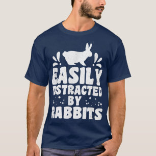 Leicht abgelenkt von Kaninchen Kaninchen Bauer Kan T-Shirt