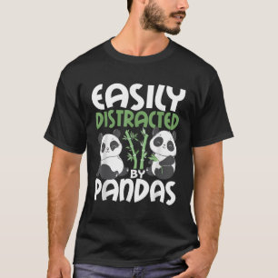 Leicht abgelenkt von Pandas Kawaii Panda Bär T-Shirt