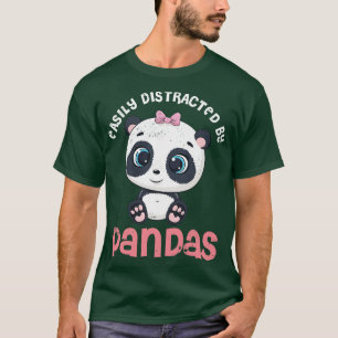 Leicht abgelenkt von Pandas Niedlich Panda T-Shirt