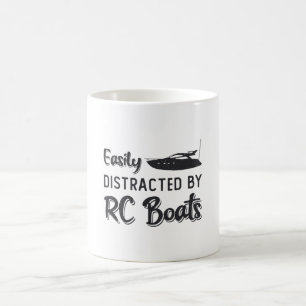 Leicht abgelenkt von RC Boats Model Radio RC Boat Kaffeetasse