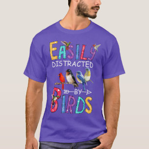 Leicht abgelenkt von Vögeln Funny Bird T-Shirt