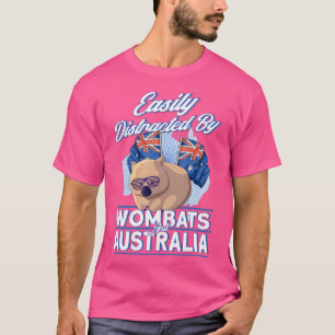 Leicht abgelenkt von Wombats Australien T-Shirt