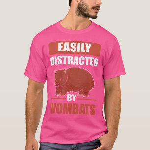 Leicht abgelenkt von Wombats Australien Wombat T-Shirt