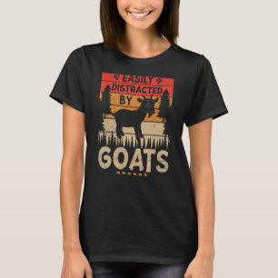 Leicht abgelenkt von Ziegen ernten landwirtschaftl T-Shirt