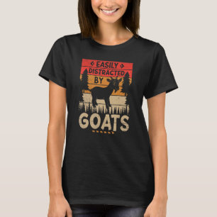 Leicht abgelenkt von Ziegen ernten landwirtschaftl T-Shirt