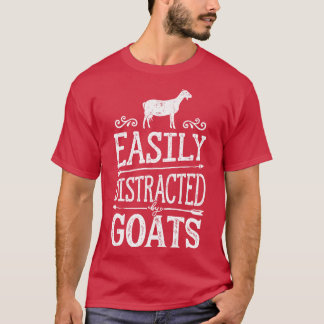 Leicht abgelenkt von Ziegenkühe Bauer Funny Farm G T-Shirt