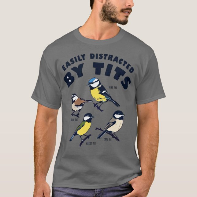 Leicht abgelenkte Vögel T-Shirt (Vorderseite)