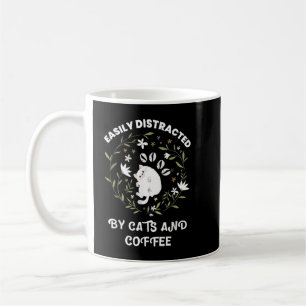leicht ablenkbar durch Kaffee und Katzen Kaffeetasse