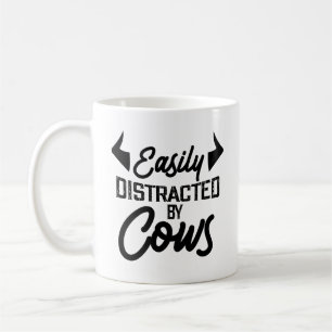 Leicht Ablenkbar Durch Kühe Lustiger Kuhliebhaber Kaffeetasse
