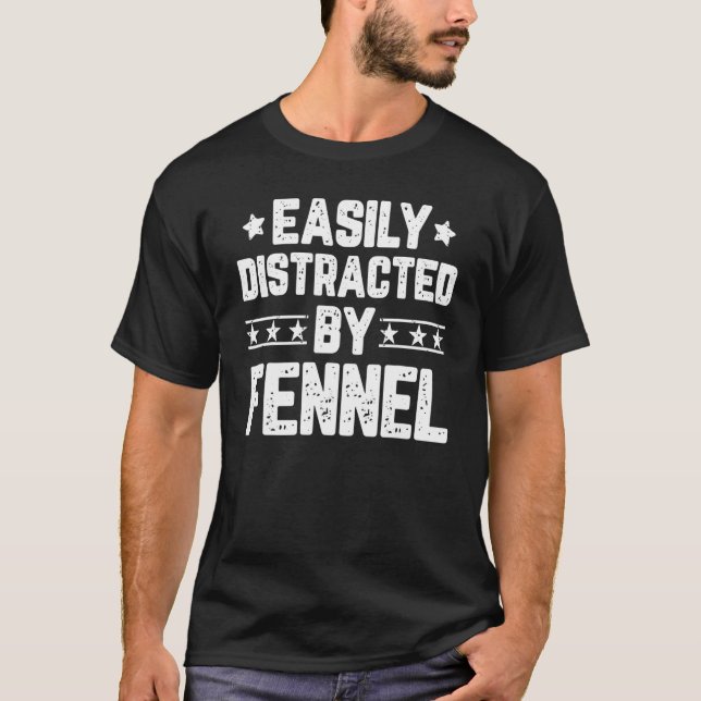 Leicht ablenkbar mit vegetarischem Gemüse T-Shirt (Vorderseite)