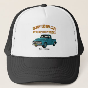 Leicht abseits von alten Lieferwagen-LKWs Funny Dr Truckerkappe