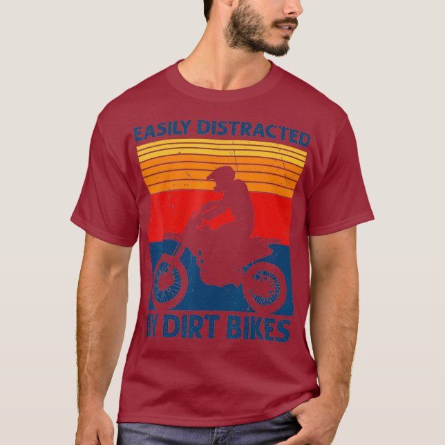 Leicht abseits von Dirt Bikes Motocross Funny T-Shirt (Vorderseite)