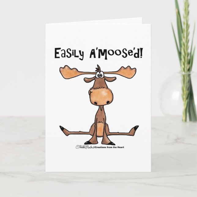 Leicht A'moose'd Karte (Vorderseite)