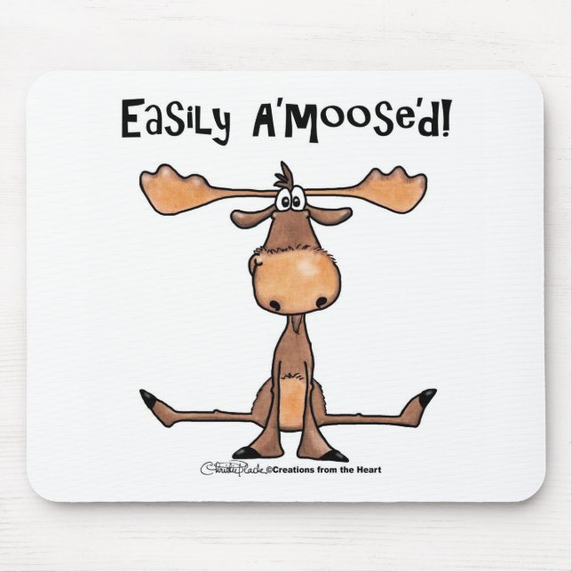 Leicht A'moose'd Mousepad (Vorne)