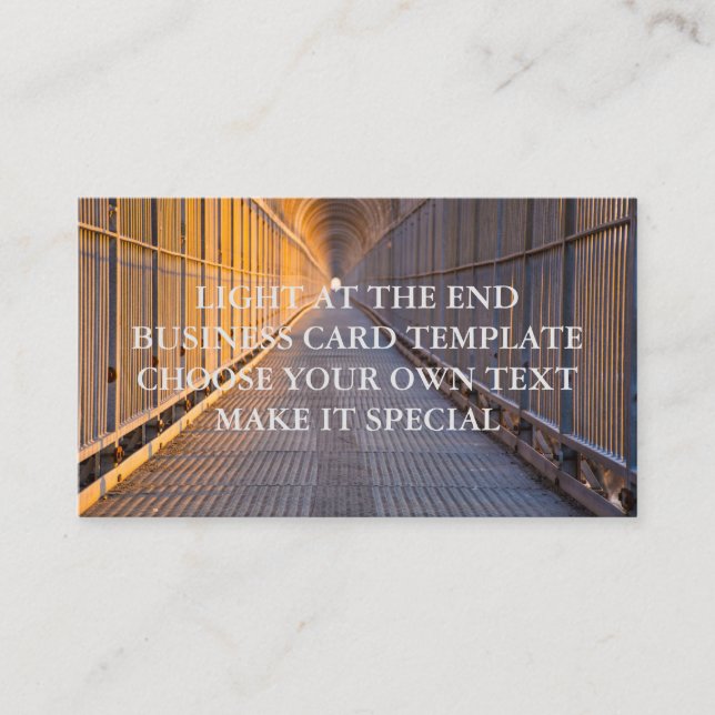 LEICHT AN DER VORLAGE DER ENDGESCHÄFTSKARTE VISITENKARTE (Vorderseite)