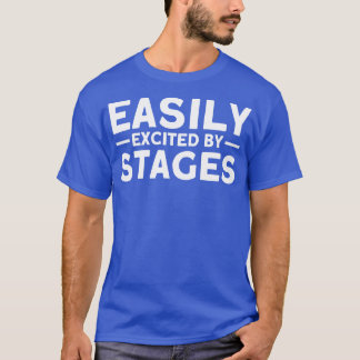 Leicht begeistert von Bühnen Backstage Stagehand T T-Shirt