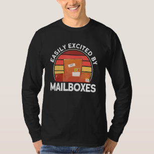 Leicht begeistert von Mailboxen Mailman Postal Wor T-Shirt