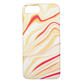 Leicht, beige, rote, rosa Kurve Case-Mate iPhone Hülle