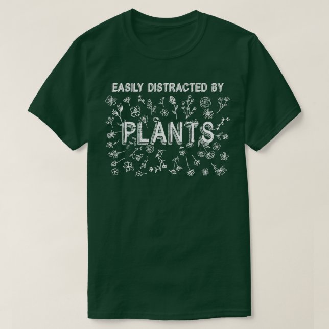 Leicht durch Pflanze im Gartenbau abgelenkt T-Shirt (Design vorne)