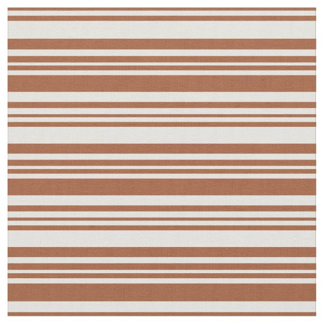 Leicht gelb und sienna Lines Stoff (Nahaufnahme)