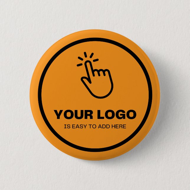 Leicht hochladen Sie Ihr Logo auf eigene Faust mit Button (Vorderseite)