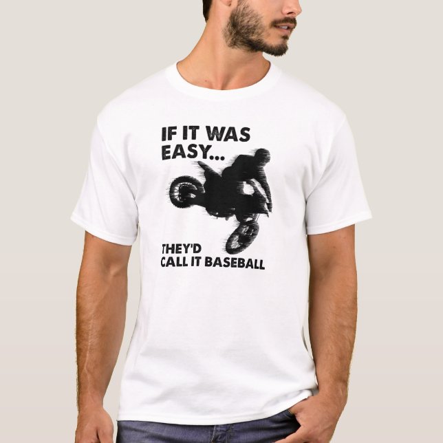 Leicht ist Baseball Funny T - Shirt (Vorderseite)