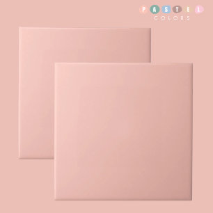 Leicht Lachs Weich blass Orange Pastellfarbe Rosa Fliese