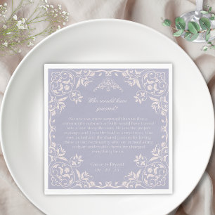 Leicht Lila, wer hätte eine Hochzeit erraten Serviette