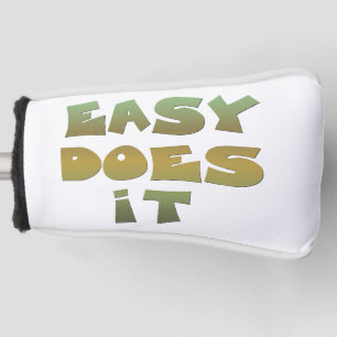 Leicht macht es Slogan Green Gold Golf Headcover