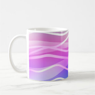 Leicht mehrfarbig, Regenbogen-Layout mit flachen L Kaffeetasse