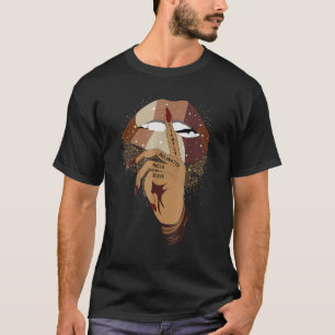 Leicht melanated Hella Black Afro Queen African A T-Shirt