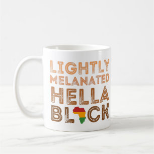 Leicht melanisierter Hella Black History Afrikaner Kaffeetasse